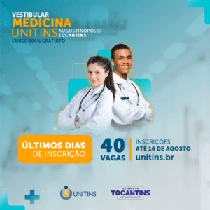 Unitins encerra as inscrições para vestibular de medicina esta segunda (16)