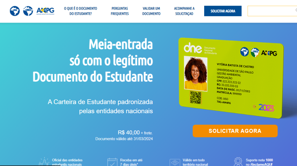 Carteira de estudante: saiba como solicitar o documento em